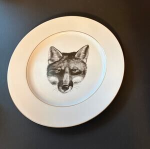 Fox Head Woodmere USA Fox Dinner Plate "Hunt Impression"11"